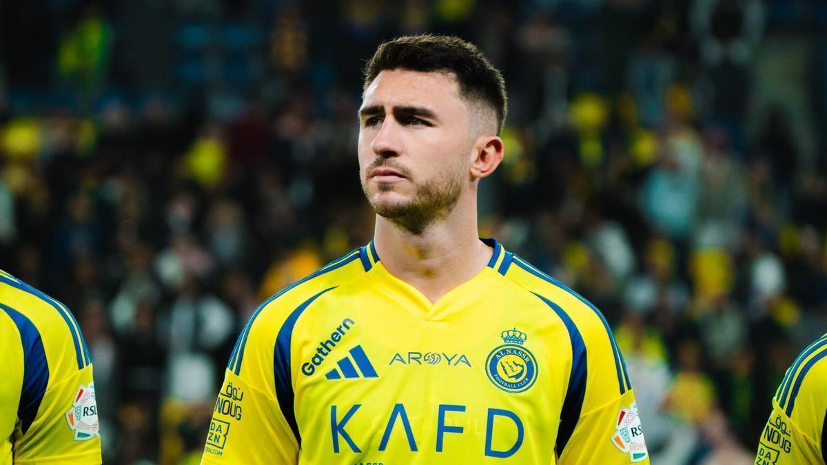 Laporte, antes de un partido con el Al Nassr