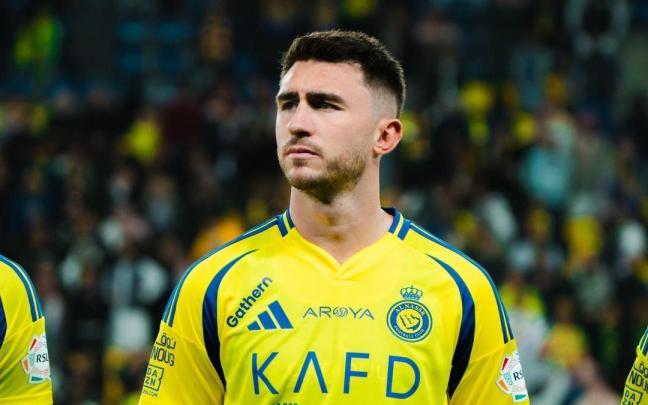 Laporte, antes de un partido con el Al Nassr