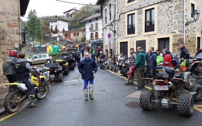Pedro Sagarna, el alma mater de este encuentro, instantes antes del inicio de la ruta