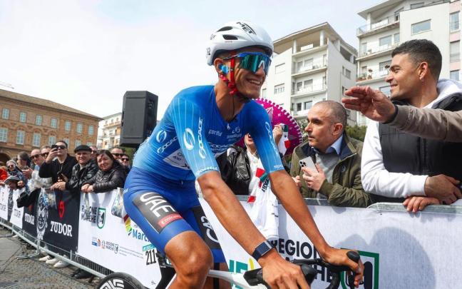 Isaac del Toro, vencedor de la Tirreno-Adriático.