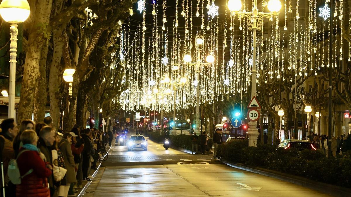 Luces de Navidad en Donostia