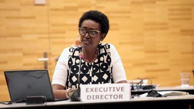 La directora ejecutiva de ONUSIDA, Winnie Byanyima