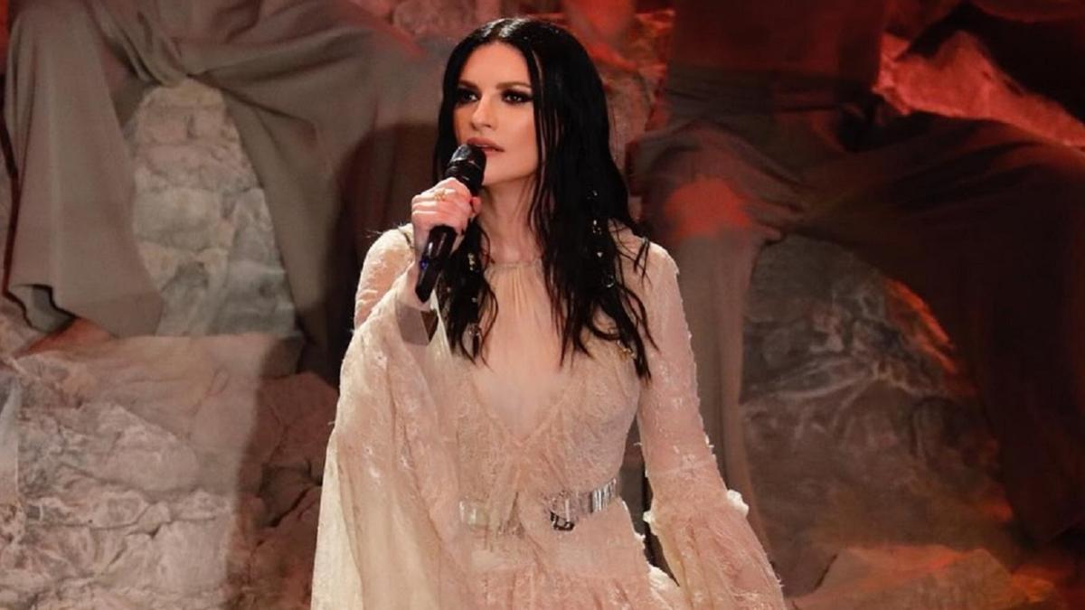 La cantante italiana, durante una actuación.