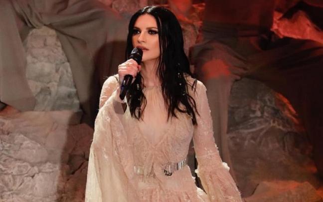 La cantante italiana, durante una actuación.