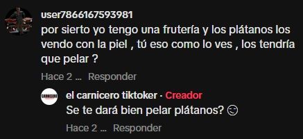 Su desafortunada respuesta a la pregunta de un usuario.