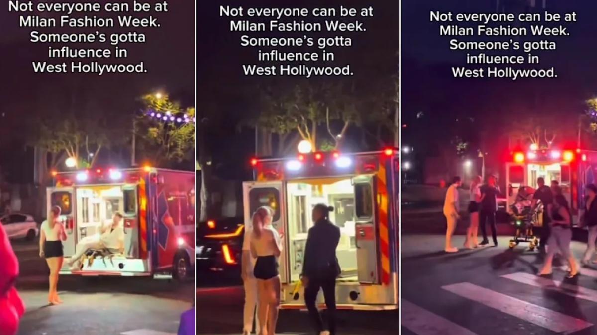 Unos influencers se hacen fotos fumando en una ambulancia y han tenido que ser apartados cuando llega un paciente.