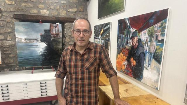 Fernando de Vicente en su estudio