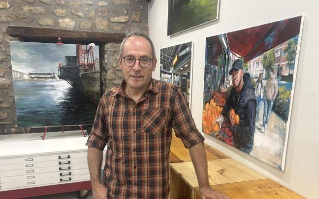 Fernando de Vicente en su estudio
