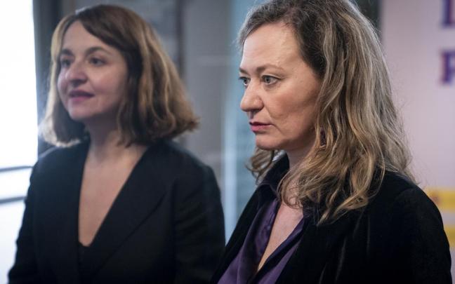 La delegada del Gobierno contra la Violencia de Género, Victoria Rosell, asiste a la exposición '¿Qué llevabas puesto? Desmontando patrones sobre la violencia sexual".