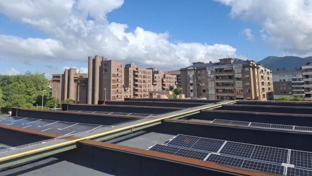 Placas solares en Landako Gunea / Ayuntamiento Durango Placas solares en Landako Gunea