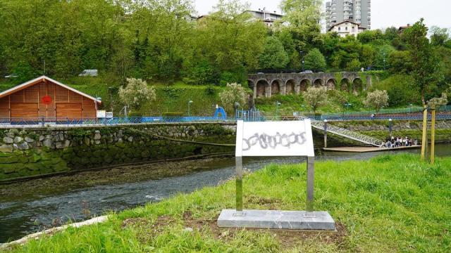 La instalación artística, en Altzate