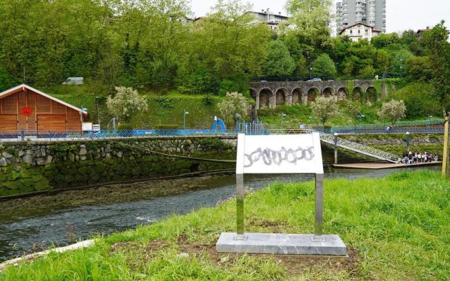 La instalación artística, en Altzate