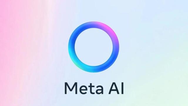 Logotipo de Meta AI, el asistente virtual de WhatsApp.