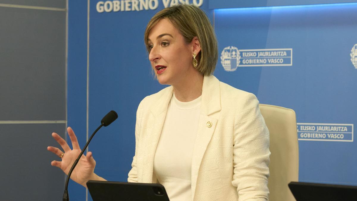 La portavoz del Gobierno vasco, Maria Ubarretxena