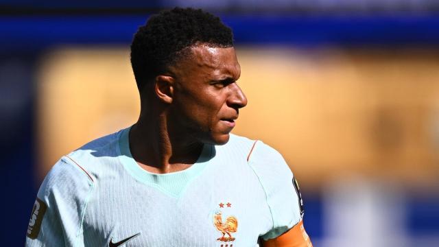 Mbappé, en el partido ante Marruecos.