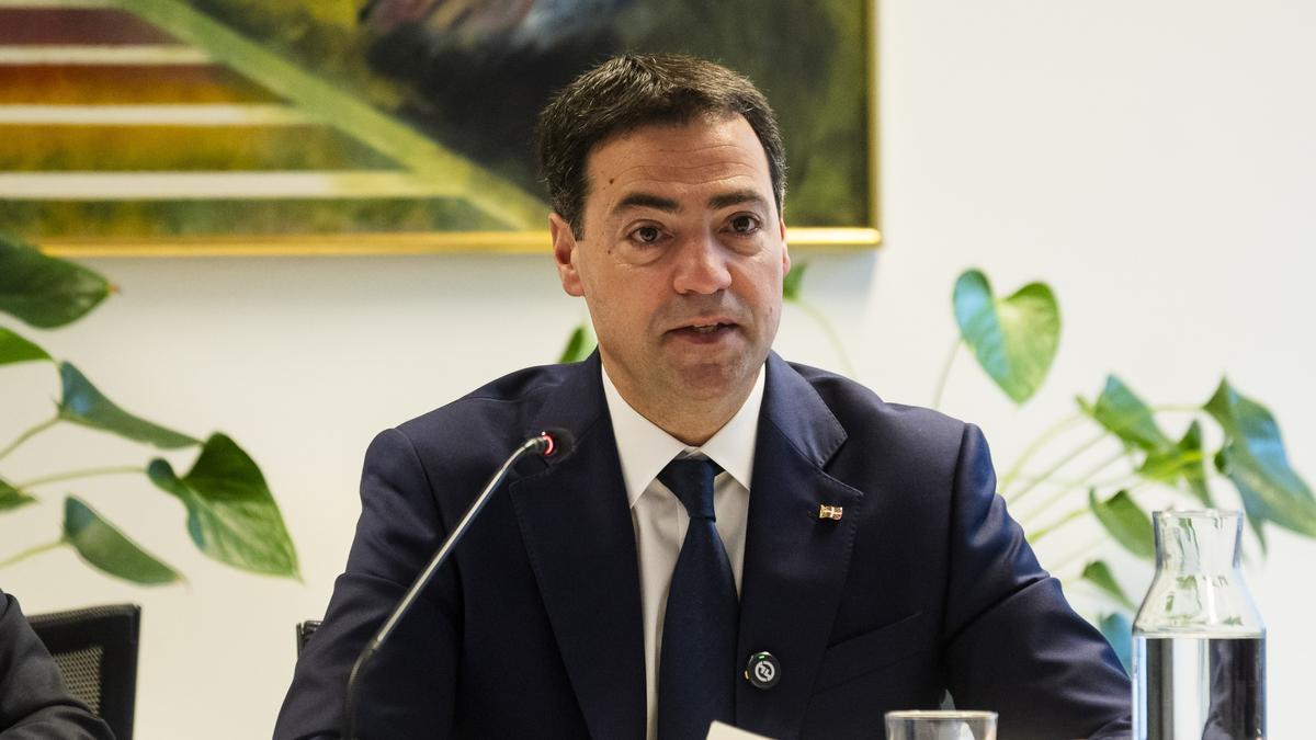 El lehendakari, Imanol Pradales, en el Policy Center en Bruselas