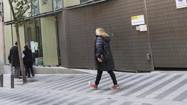 Fachada de la Oficina de Extranjería en Madrid