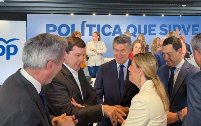 Alberto Núñez Feijóo, en el Comité Ejecutivo Nacional.