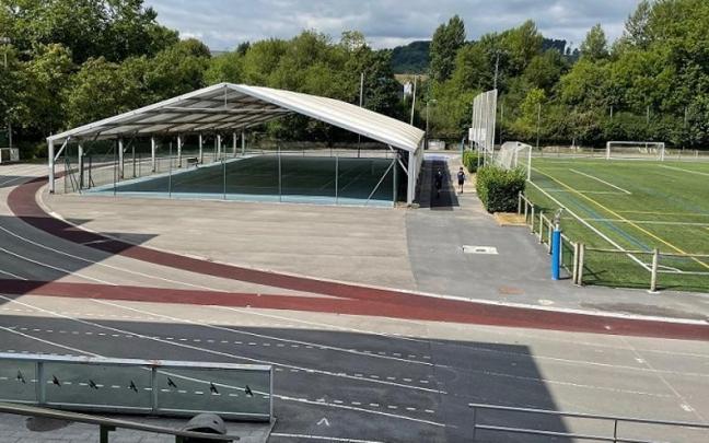 La pista de atletismo de Larrea. La pista de atletismo de Larrea.