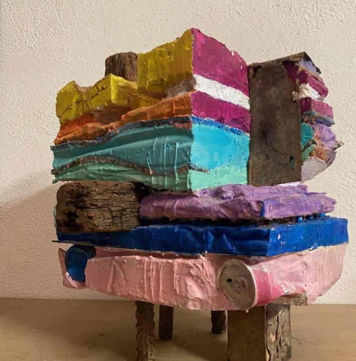 Una de las piezas creadas por Efrén en 'Abierto por derribo'