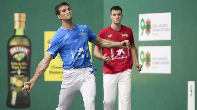 Zabaleta en la final del Torneo San Fermín. IÑAKI PORTO