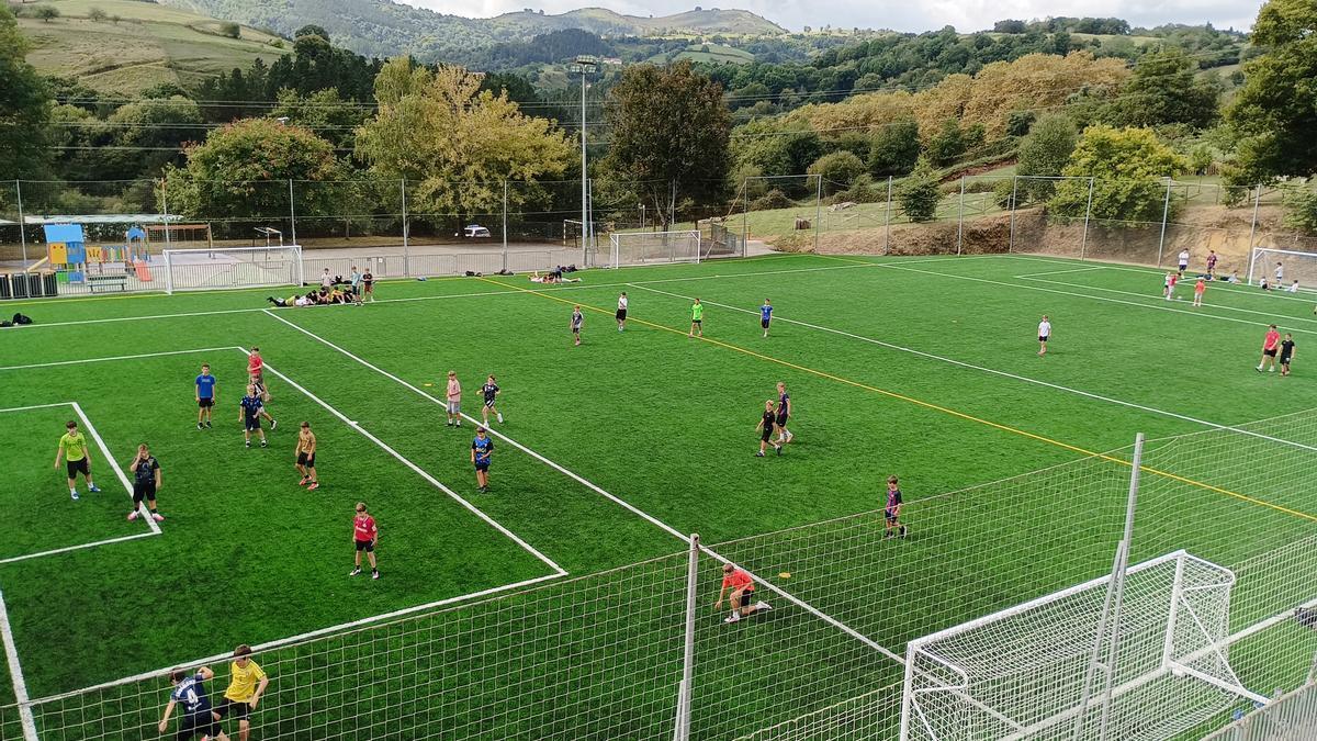 Campo de fútbol del colegio La Salle de Zarautz.
