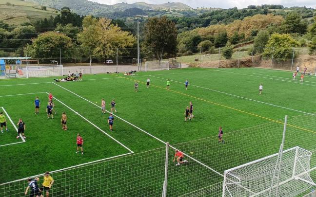 Campo de fútbol del colegio La Salle de Zarautz.