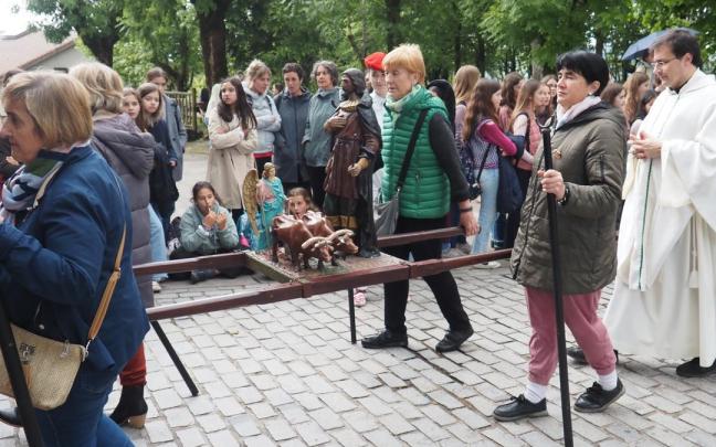 La figura de San Isidro Labrador volverá a protagonizar la procesión del viernes en Arrate.