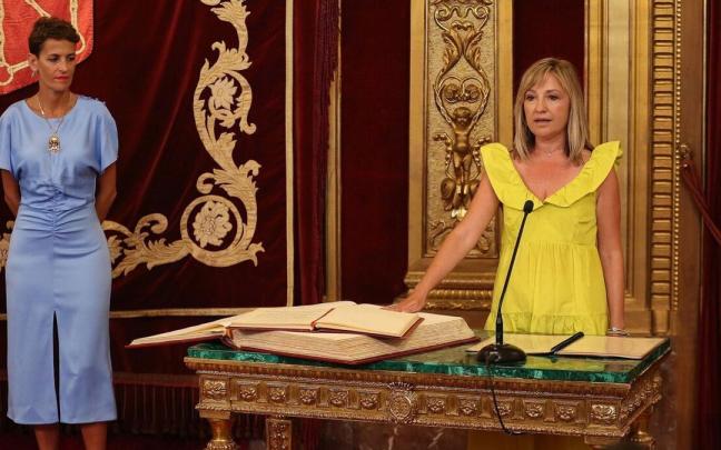 Amparo López, en su toma de posesión como consejera. Amparo López, en su toma de posesión como consejera.