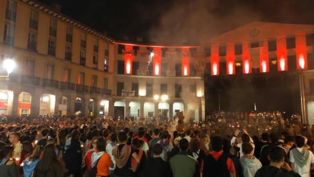 La quema de Roketxu selló el pasado domingo las fiestas de San Roque en Laudio