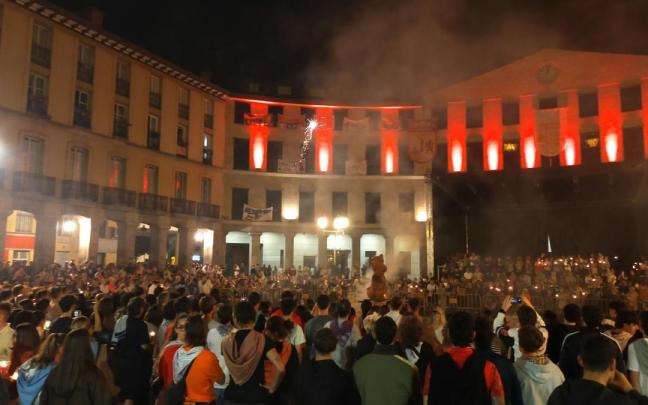 La quema de Roketxu selló el pasado domingo las fiestas de San Roque en Laudio