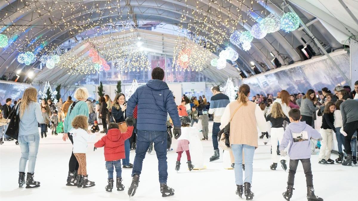 Pista de hielo en el Arenal