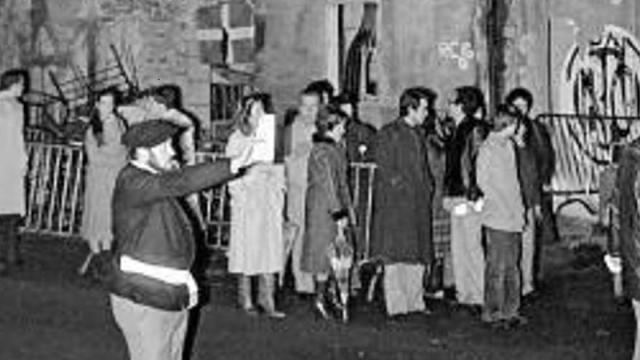 El bar Aldana tras el atentado en 1980