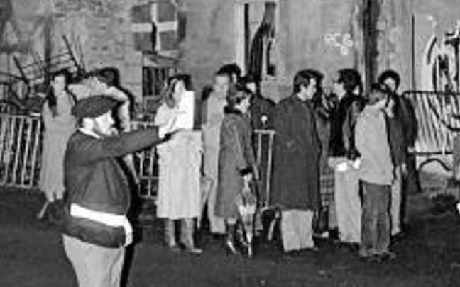 El bar Aldana tras el atentado en 1980