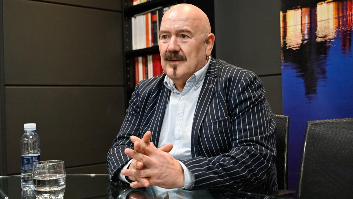 Iñigo Iturrate, durante la entrevista.