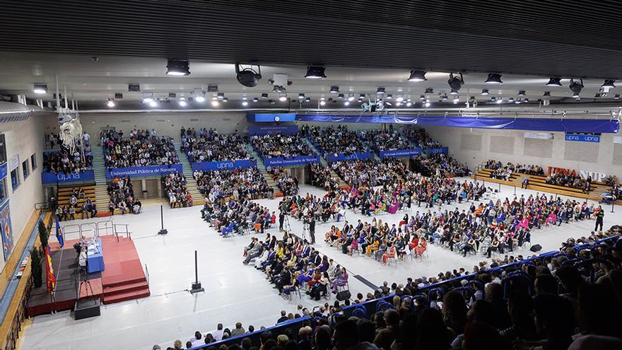 Estudiantes, en el acto de graduación