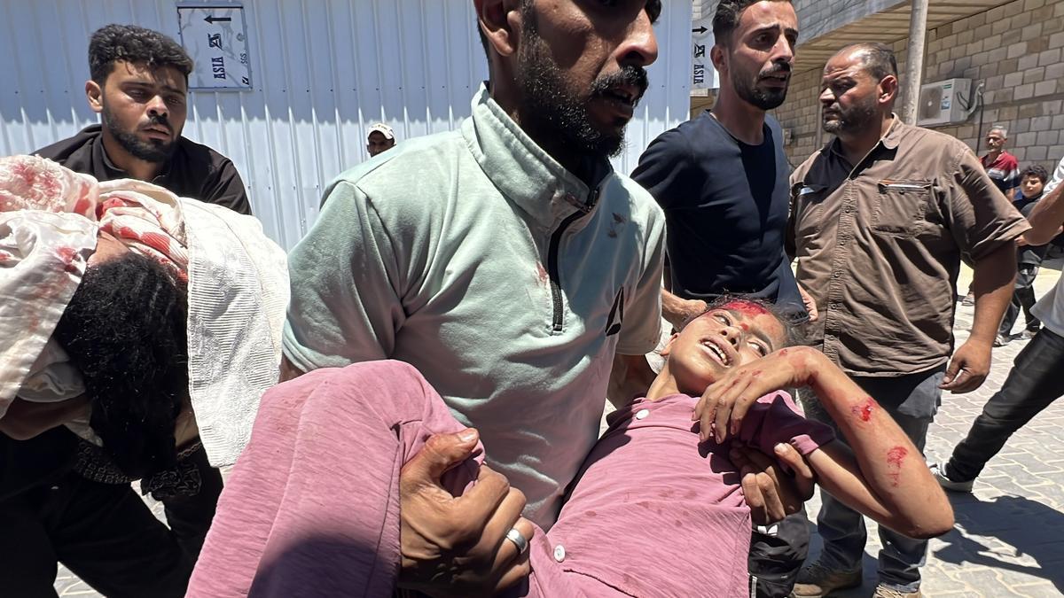 Víctimas palestinas tras los ataques de Israel