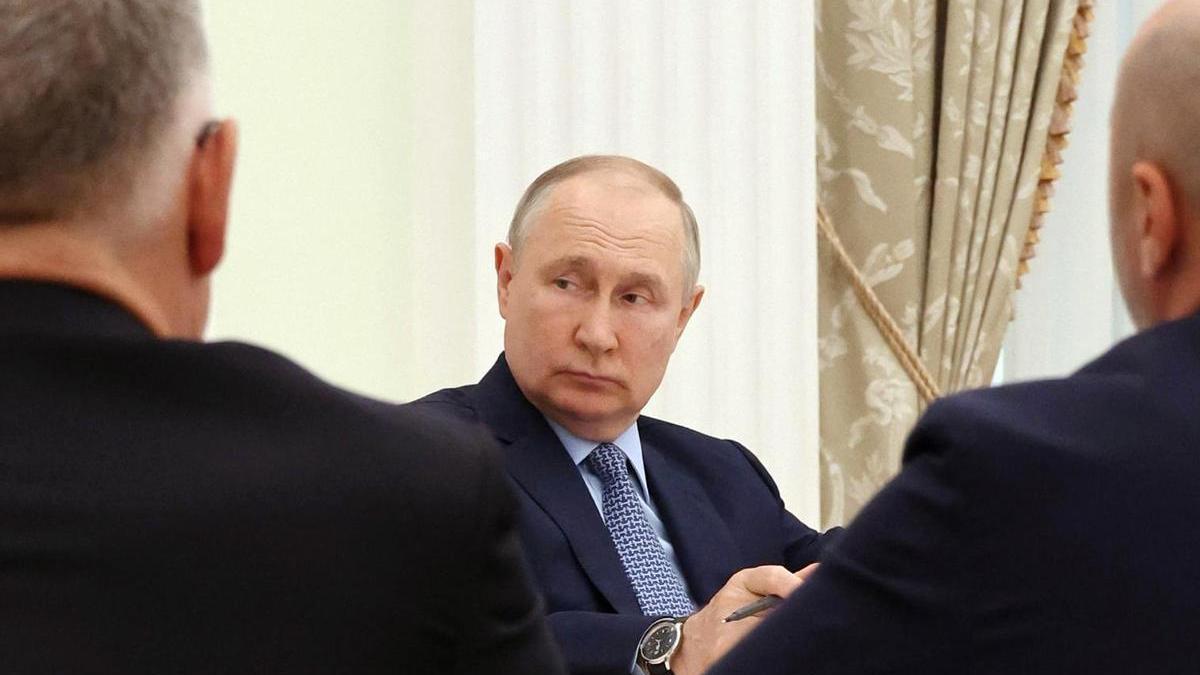 Vladimir Putin durante una reunión de su gabinete en el Kremlin.