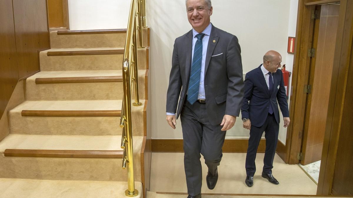 El lehendakari, Iñigo Urkullu, en el Parlamento Vasco.