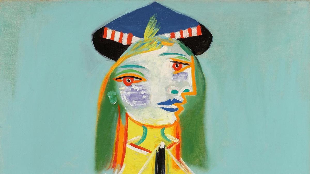La obra de Picasso 'Fillette au bateau, Maya'.