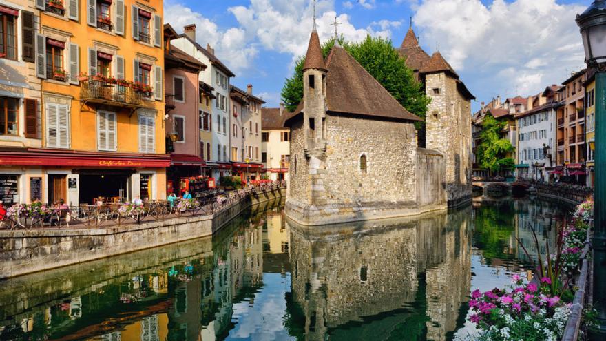 Típica vista donde se bifurcan dos canales.