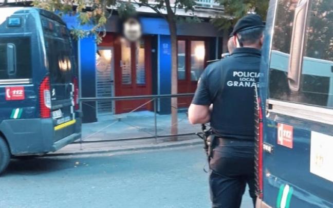 Dispositivo de control de la Policía Local de Granada.