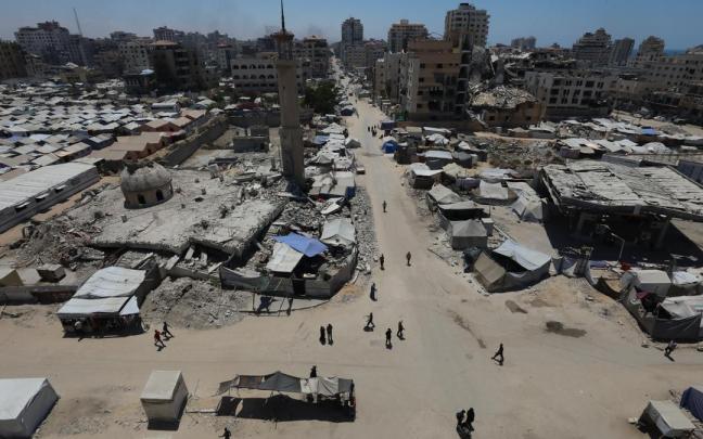 Vista aéra de ciudad de Gaza tras bombardeos israelíes en el marco de la ofensiva contra la Franja / EP Vista aéra de ciudad de Gaza tras bombardeos israelíes en el marco de la ofensiva contra la Franja