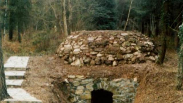 Aspecto del calero de Goierri tras los trabajos realizados entre 1997 y 2000.