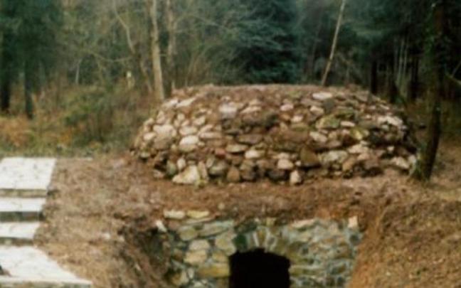 Aspecto del calero de Goierri tras los trabajos realizados entre 1997 y 2000.