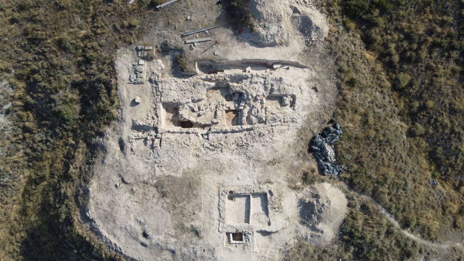 Vista aérea del yacimiento.
