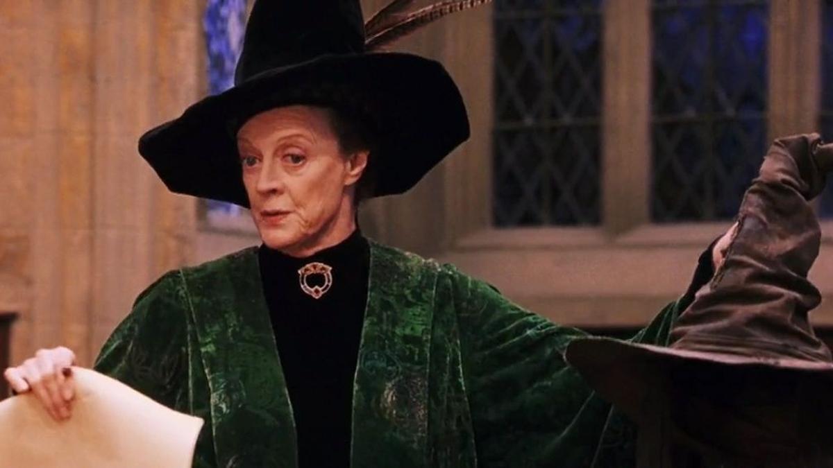 Maggie Smith en una escena de 'Harry Potter'.