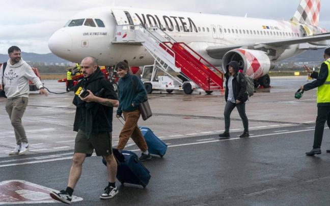 Pasajeros en Foronda.