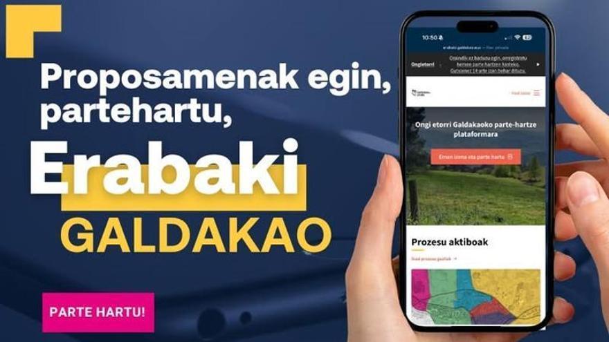 La plataforma Erabaki Galdakao se utiliza en iniciativas como los presupuestos participativos