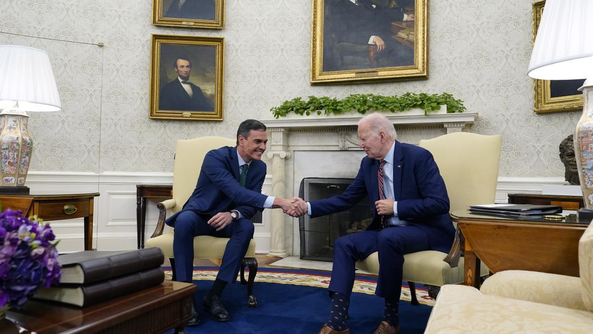 Sánchez y Biden en una imagen de archivo en la Casa Blanca.